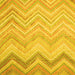 Square Machine Washable Southwestern Yellow Country Rug, wshcon642yw