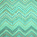 Square Southwestern Turquoise Country Rug, con642turq