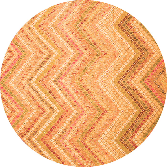 Square Southwestern Orange Country Rug, con642org