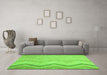 Machine Washable Southwestern Green Country Area Rugs in a Living Room,, wshcon642grn