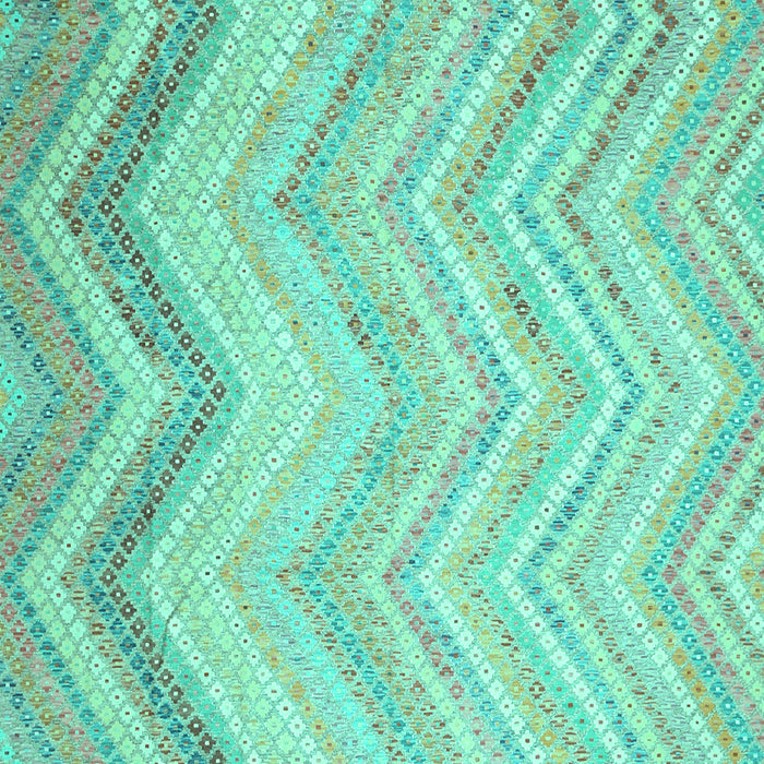 Machine Washable Southwestern Turquoise Country Area Rugs, wshcon642turq
