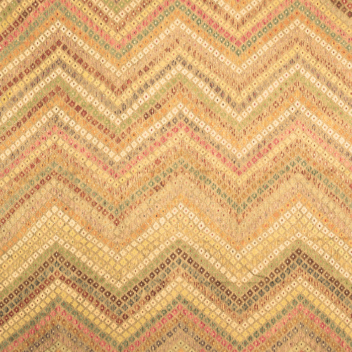 Square Machine Washable Southwestern Brown Country Rug, wshcon642brn