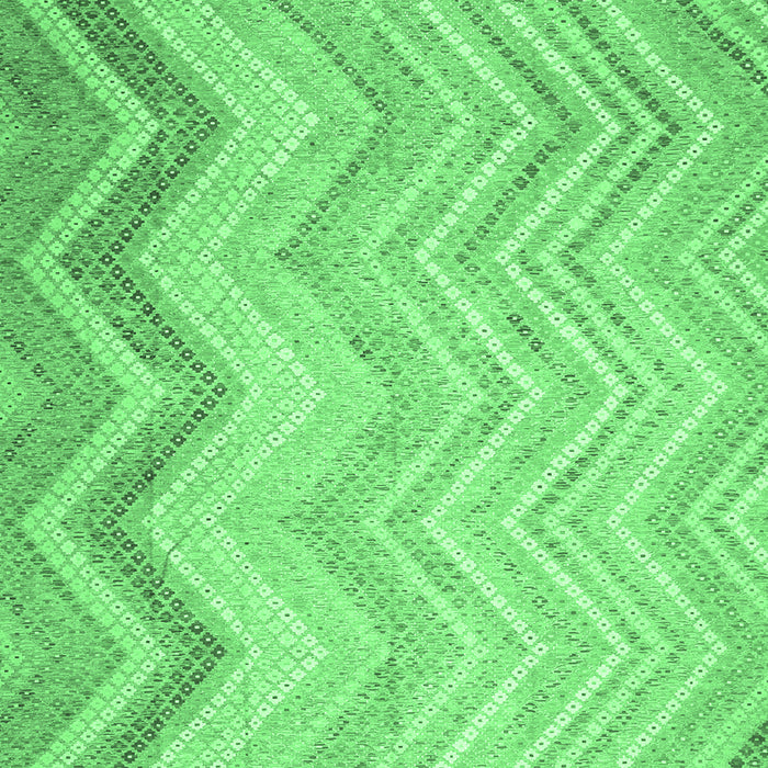 Square Southwestern Emerald Green Country Rug, con642emgrn