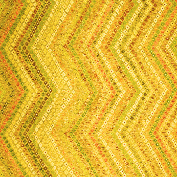 Machine Washable Southwestern Yellow Country Rug, wshcon642yw