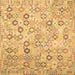 Square Southwestern Brown Country Rug, con643brn