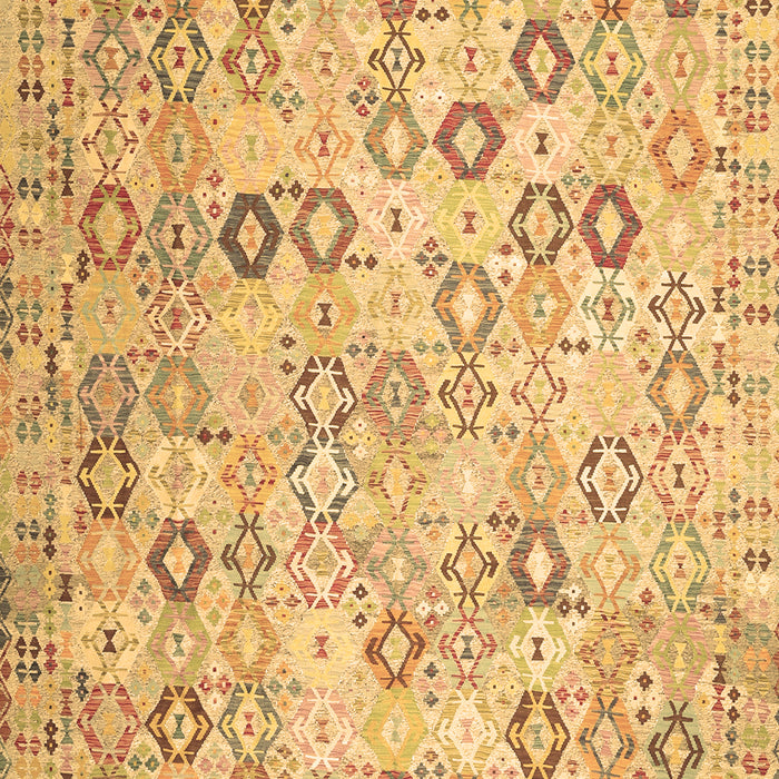 Machine Washable Southwestern Brown Country Rug, wshcon643brn