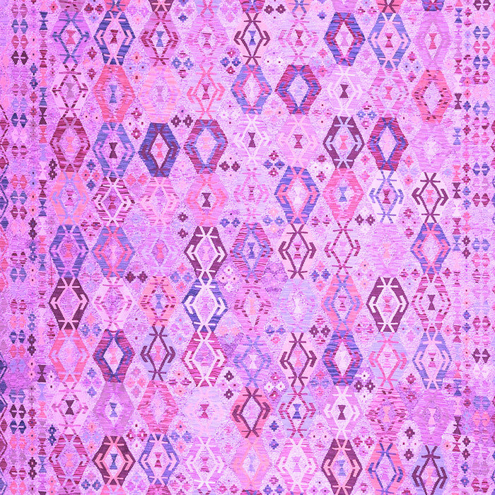 Machine Washable Southwestern Purple Country Area Rugs, wshcon643pur