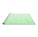 Sideview of Machine Washable Solid Emerald Green Modern Area Rugs, wshcon644emgrn