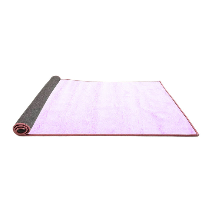 Sideview of Solid Purple Modern Rug, con644pur