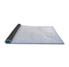 Sideview of Solid Blue Modern Rug, con644blu