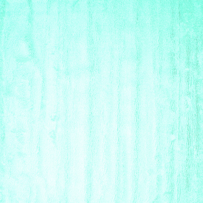 Square Solid Turquoise Modern Rug, con644turq