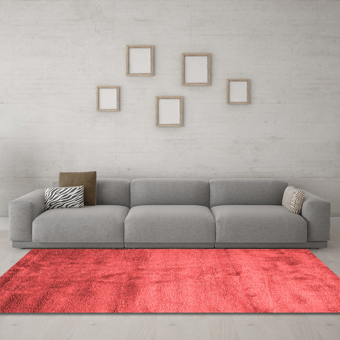 Contemporary Red Washable Rugs