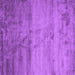 Square Machine Washable Abstract Purple Contemporary Area Rugs, wshcon645pur
