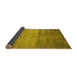 Sideview of Abstract Yellow Contemporary Rug, con645yw