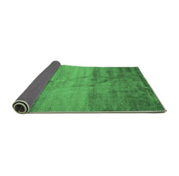 Sideview of Abstract Emerald Green Contemporary Rug, con645emgrn