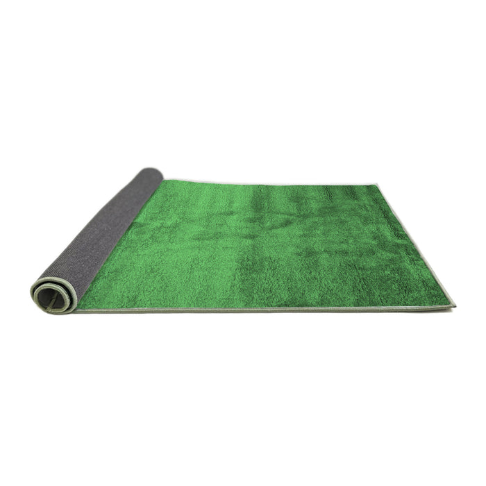 Sideview of Abstract Emerald Green Contemporary Rug, con645emgrn