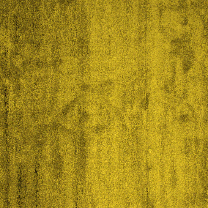 Square Machine Washable Abstract Yellow Contemporary Rug, wshcon645yw