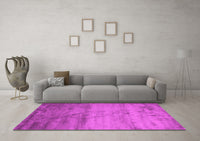 Machine Washable Abstract Pink Contemporary Rug, wshcon645pnk