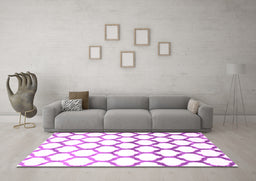 Machine Washable Terrilis Pink Contemporary Rug in a Living Room, wshcon646pnk