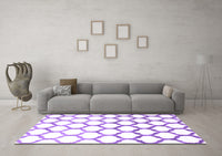 Machine Washable Terrilis Purple Contemporary Rug, wshcon646pur