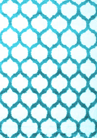 Terrilis Light Blue Contemporary Rug, con646lblu