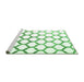 Sideview of Machine Washable Terrilis Emerald Green Contemporary Area Rugs, wshcon646emgrn