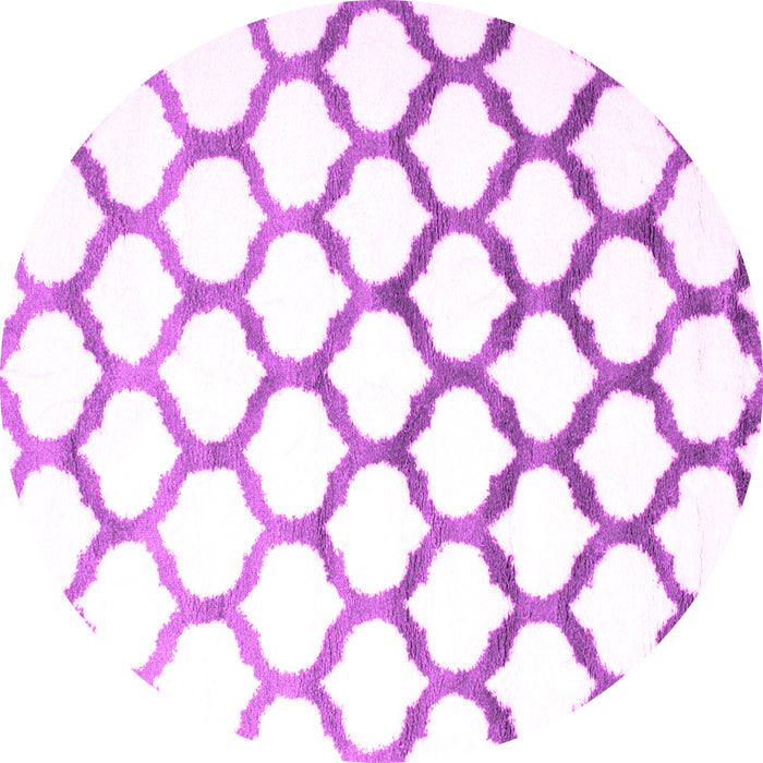 Round Terrilis Pink Contemporary Rug, con646pnk