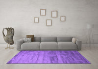 Machine Washable Abstract Purple Contemporary Rug, wshcon647pur