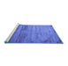 Sideview of Machine Washable Abstract Blue Contemporary Rug, wshcon647blu