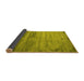 Sideview of Abstract Yellow Contemporary Rug, con647yw