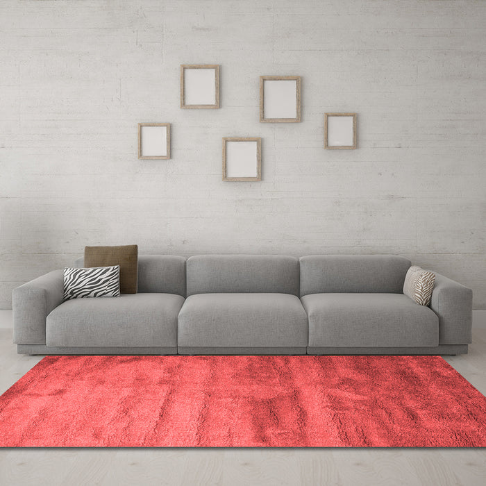 Contemporary Red Washable Rugs