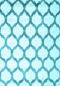 Terrilis Light Blue Contemporary Rug, con648lblu