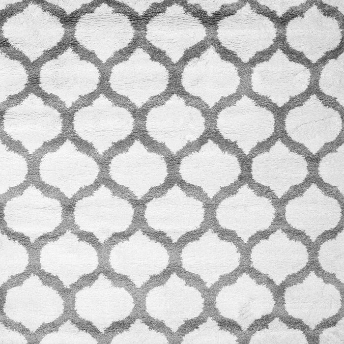 Round Machine Washable Terrilis Gray Contemporary Rug, wshcon648gry