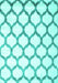 Machine Washable Terrilis Turquoise Contemporary Area Rugs, wshcon648turq