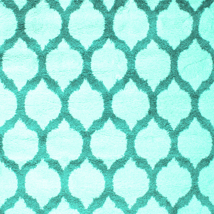 Machine Washable Terrilis Turquoise Contemporary Area Rugs, wshcon648turq