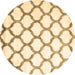 Round Terrilis Brown Contemporary Rug, con648brn