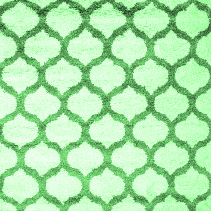 Square Machine Washable Terrilis Emerald Green Contemporary Area Rugs, wshcon648emgrn