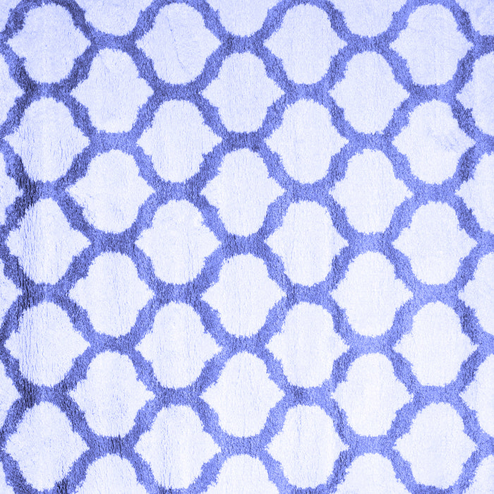 Square Machine Washable Terrilis Blue Contemporary Rug, wshcon648blu