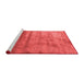 Contemporary Red Washable Rugs