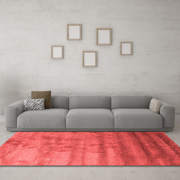 Contemporary Red Washable Rugs