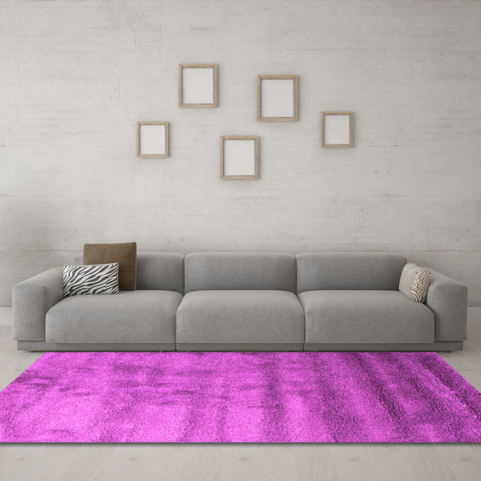 Machine Washable Abstract Pink Contemporary Rug in a Living Room, wshcon649pnk