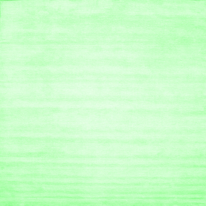 Square Machine Washable Solid Emerald Green Modern Area Rugs, wshcon64emgrn