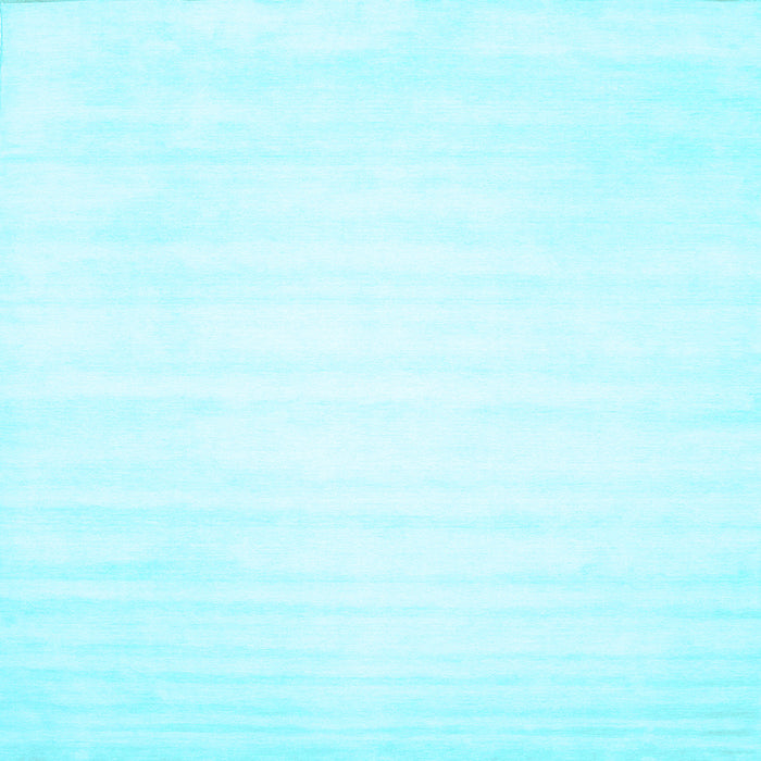 Square Solid Light Blue Modern Rug, con64lblu