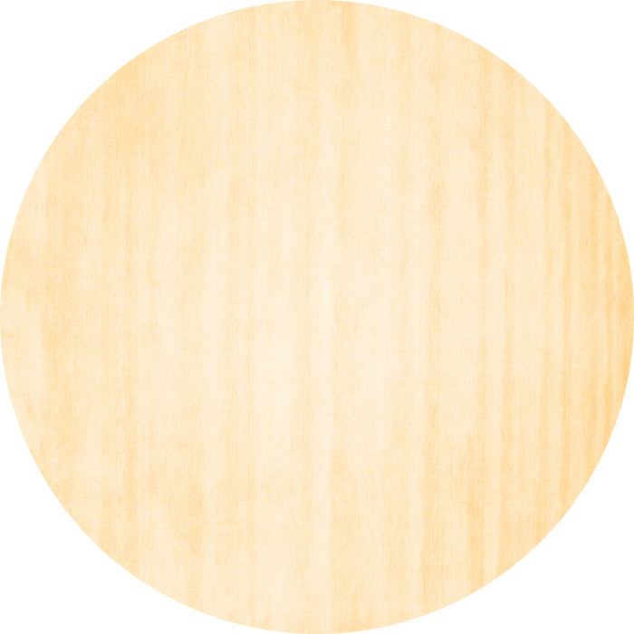 Round Machine Washable Solid Brown Modern Rug, wshcon64brn