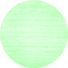 Round Solid Emerald Green Modern Rug, con64emgrn