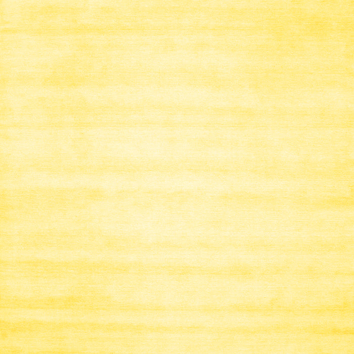 Machine Washable Solid Yellow Modern Rug, wshcon64yw