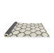 Thickness of Contemporary Sage Green Trellis Rug, con650