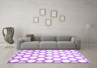 Machine Washable Terrilis Purple Contemporary Rug, wshcon650pur