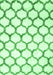 Machine Washable Terrilis Emerald Green Contemporary Area Rugs, wshcon650emgrn