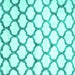 Square Machine Washable Terrilis Turquoise Contemporary Area Rugs, wshcon650turq